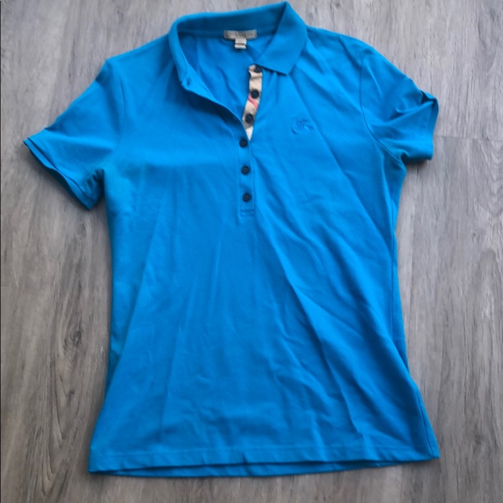 Burberry blue polo shirt